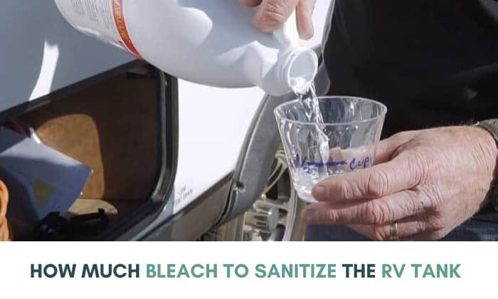 how much bleach to sanitize the rv tank