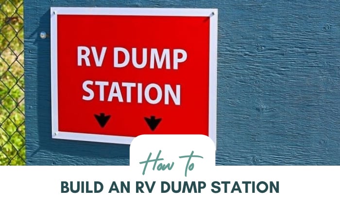 how to build an rv dump station