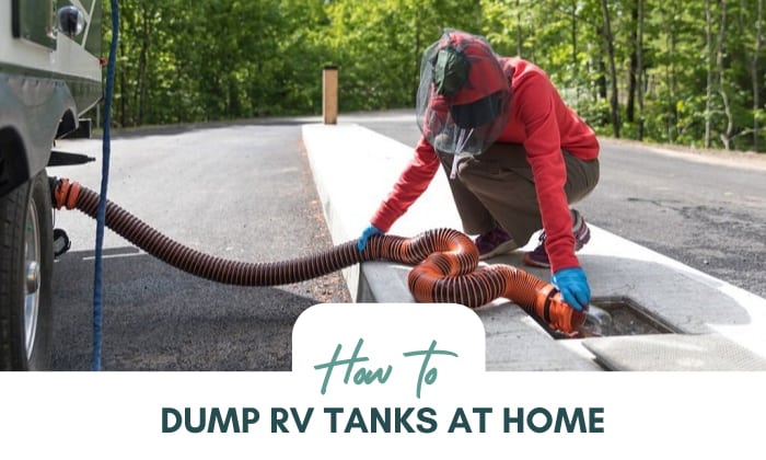 how to dump rv tanks at home