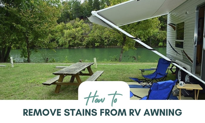 how to remove stains from rv awning