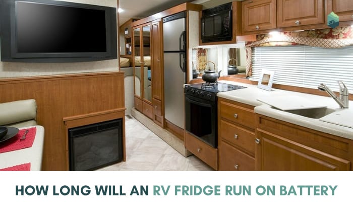 how long will an rv fridge run on battery