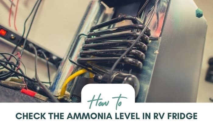 how to check the ammonia level in rv fridge