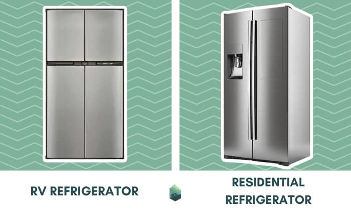 rv refrigerator vs residential refrigerator