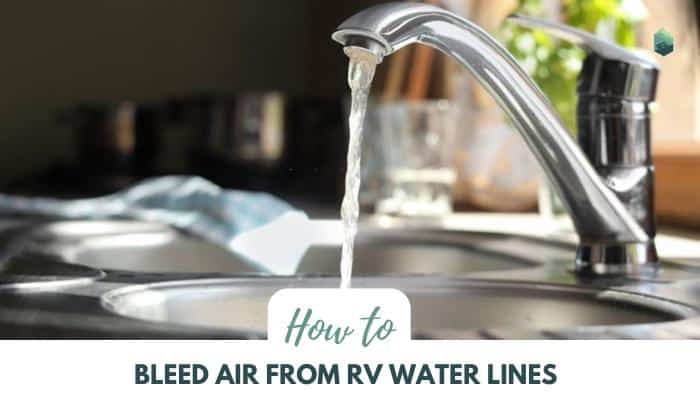 how to bleed air from rv water lines