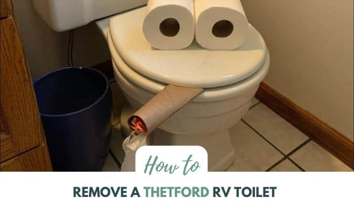 how to remove a thetford rv toilet