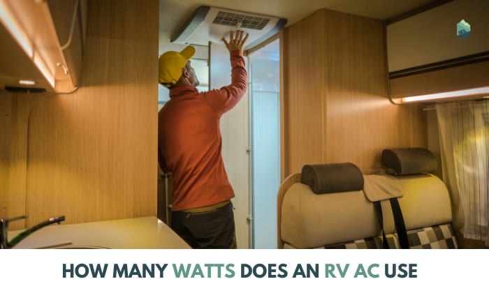 how many watts does an rv ac use