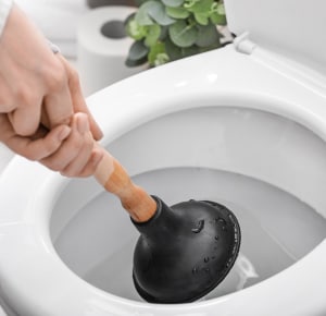Unclog-the-RV-toilet