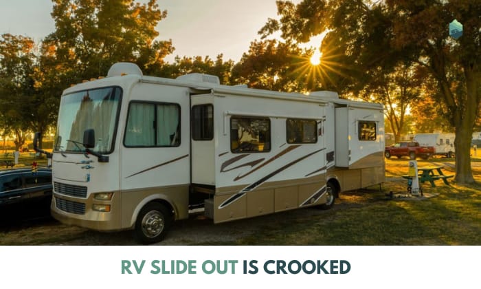 rv slide out is crooked