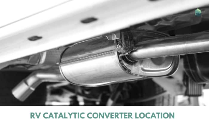 RV catalytic converter location